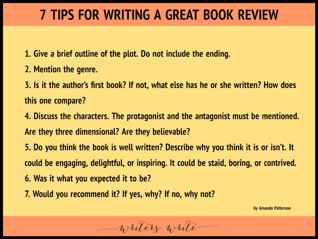 How to do a book review